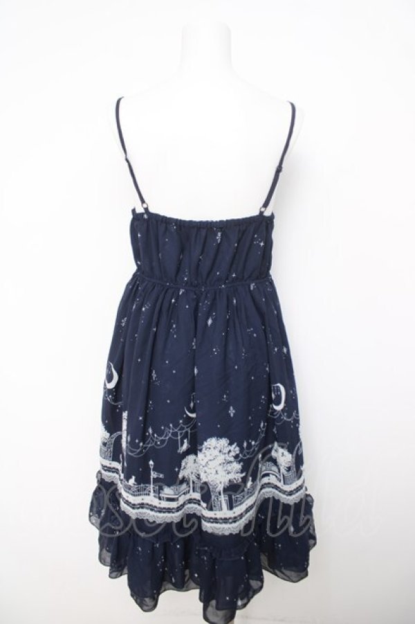 画像2: axes femme / ムーンキャットキャミワンピース  紺 Y-26-03-21-043-AX-OP-SZ-ZY (2)