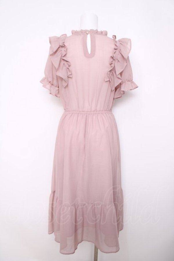 画像2: axes femme / ボリュームフリルワンピース F ピンク Y-26-03-22-045-AX-OP-SZ-ZY (2)
