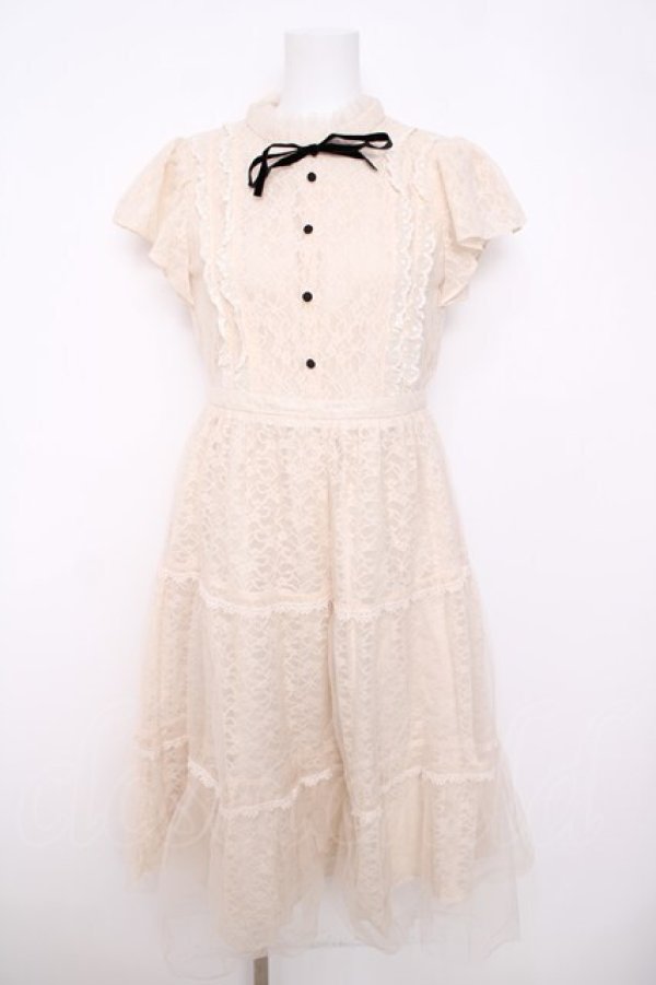 画像1: LODISPOTTO / フェアリーチュール フリル ティアードミディ ワンピース M アイボリー Y-26-03-22-047-LO-OP-SZ-ZY (1)