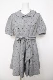 画像1: evelyn / グレンチェックハートドットワンピース  グレー Y-26-03-22-052-LO-OP-SZ-ZY (1)