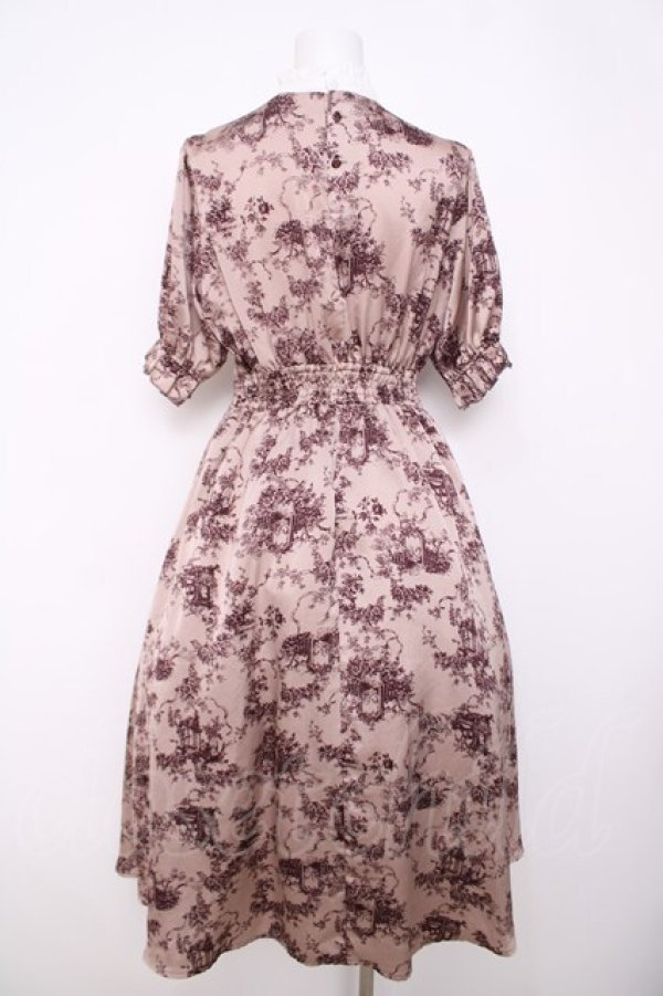 画像2: m petit by misako / トワルドジュイワンピース M 中桃 Y-26-03-22-056-LO-OP-SZ-ZY (2)