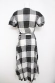 画像2: INGEBORG / チェック柄ワンピース F 黒 Y-26-03-22-057-LO-OP-SZ-ZY (2)