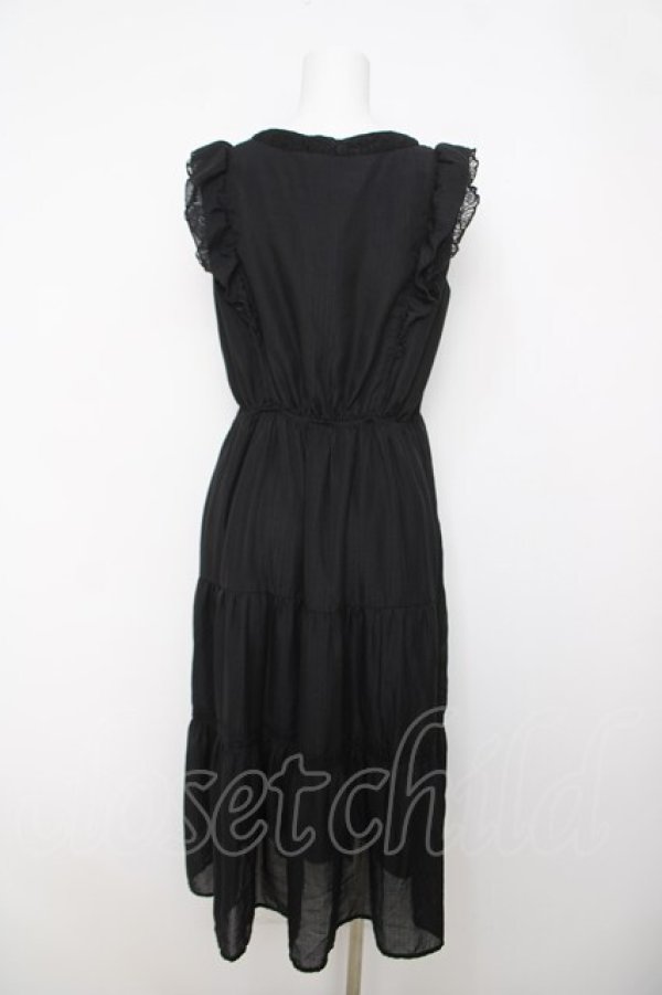 画像2: axes femme / ドビードットティアードワンピース Ｍ 黒 Y-26-03-22-060-AX-OP-SZ-ZY (2)