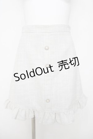 画像: evelyn / 裾フリル台形スカート  オフ Y-26-03-22-070-LO-SK-SZ-ZY