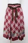 画像1: axes femme POETIQUE / ラ レコルトチェックスカート M 赤 Y-26-03-22-072-AX-SK-SZ-ZY (1)