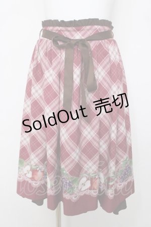 画像: axes femme POETIQUE / ラ レコルトチェックスカート M 赤 Y-26-03-22-072-AX-SK-SZ-ZI