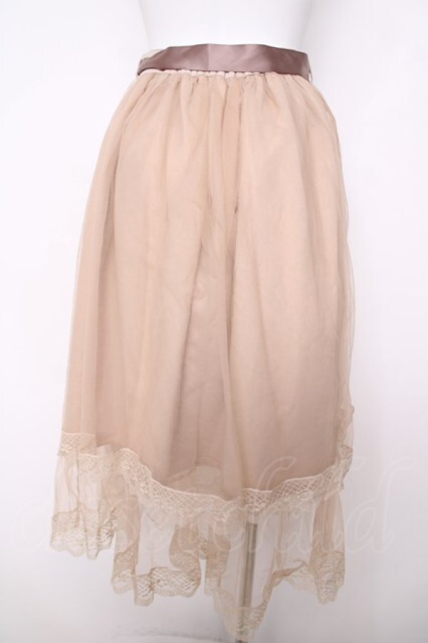 画像2: evelyn / ダブルチュールスカート  ベージュ Y-26-03-22-073-LO-SK-SZ-ZY (2)