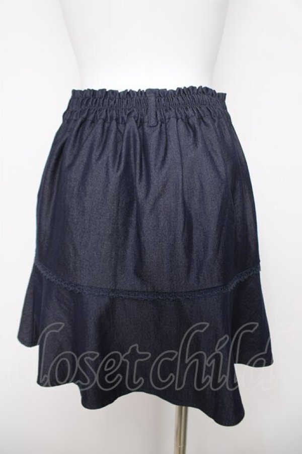 画像2: axes femme / 切替フレアスカパン M インディゴ Y-26-03-22-074-AX-PA-SZ-ZY (2)
