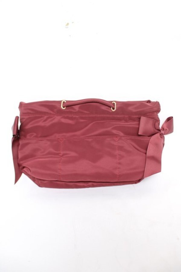 画像2: m petit by misako / NINA'Sバックインポーチ  濃赤 Y-26-03-22-009-LO-ZA-SZ-ZY (2)