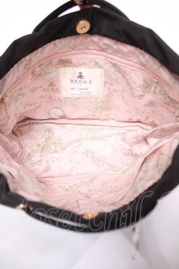 画像3: m petit by misako / NINA'Sバックインポーチ  濃黒 Y-26-03-22-010-LO-ZA-SZ-ZY (3)