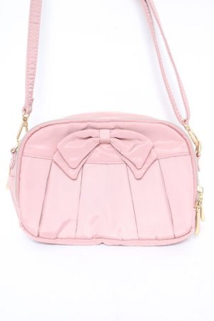 画像: m petit by misako / AMリボンショルダーウォレットSLD  中桃 Y-26-03-22-002-LO-BG-SZ-ZY