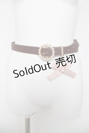 画像: m petit by misako / サンリオキャラクターズコラボ マイメロディベルト  茶 Y-26-03-22-017-LO-ZA-SZ-ZY