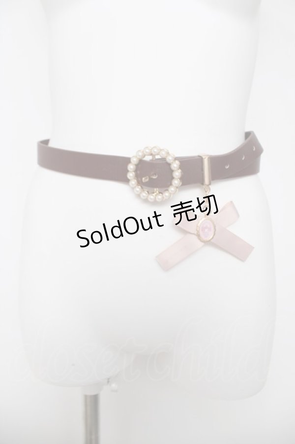 画像1: m petit by misako / サンリオキャラクターズコラボ マイメロディベルト  茶 Y-26-03-22-017-LO-ZA-SZ-ZY (1)