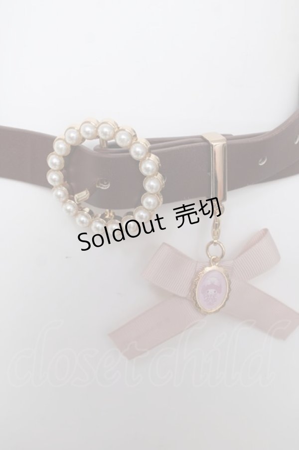 画像2: m petit by misako / サンリオキャラクターズコラボ マイメロディベルト  茶 Y-26-03-22-017-LO-ZA-SZ-ZY (2)