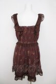 画像2: axes femme / アンティーク柄ワンピース M ワイン Y-26-03-22-023-AX-OP-SZ-ZY (2)
