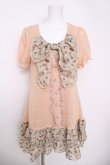 画像1: axes femme / アンティークモチーフシフォンサマーチュニック M 淡ピンク Y-26-03-22-024-AX-OP-SZ-ZY (1)