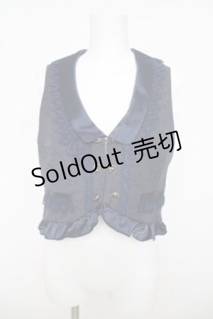 画像: axes femme / ジャガードベスト  紺 Y-26-03-24-043-AX-TO-SZ-ZY