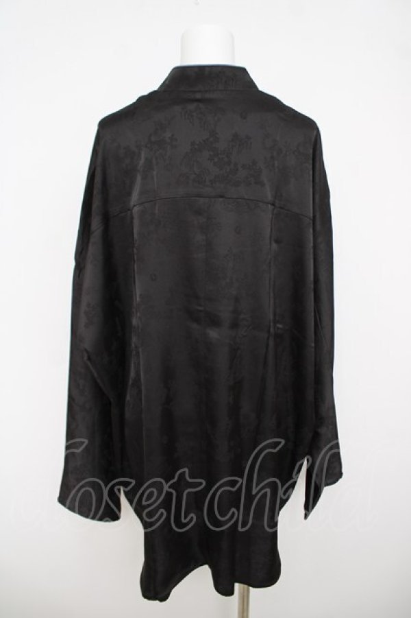 画像2: AXES-X / チャイナドルマンシャツ  黒 Y-26-03-24-046-LO-BL-SZ-ZY (2)