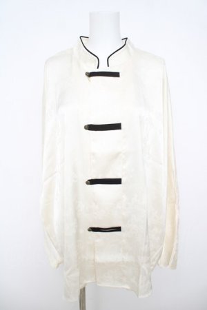 画像: AXES-X / チャイナドルマンシャツ  生成り Y-26-03-24-047-LO-BL-SZ-ZY