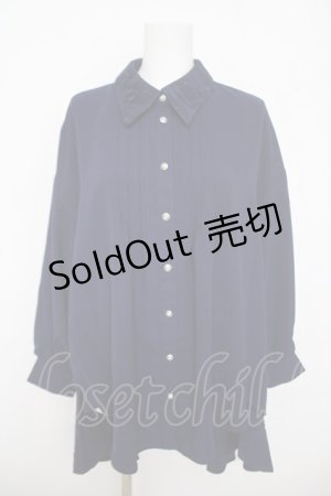 画像: axes femme / フィッシュテールチュニック  紺 Y-26-03-24-051-AX-BL-SZ-ZY