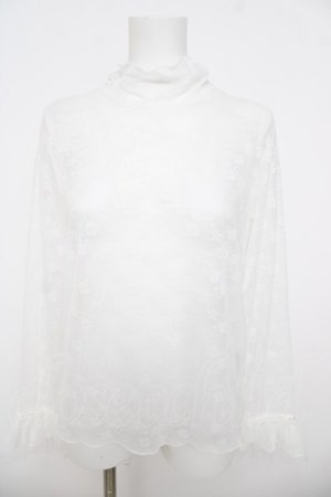 画像: axes femme / 花レースフレアシアーインナー F 白 Y-26-03-24-052-AX-TO-SZ-ZY