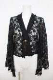 画像1: axes femme / チェーン付き総レースボレロ F 黒 Y-26-03-24-054-AX-TO-SZ-ZY (1)