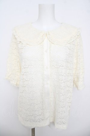 画像: m petit by misako / AOKレースブラウス L 淡薄橙 Y-26-03-24-056-LO-BL-SZ-ZY