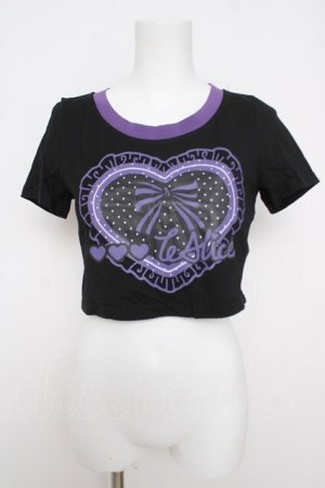 画像: To Alice / クロップドTシャツ  黒 Y-26-03-24-058-LO-TO-SZ-ZY