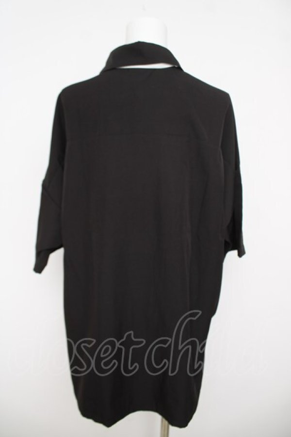 画像2: NieR Clothing / ネクタイ付きブラウス シエル  黒 Y-26-03-24-063-PU-BL-SZ-ZY (2)