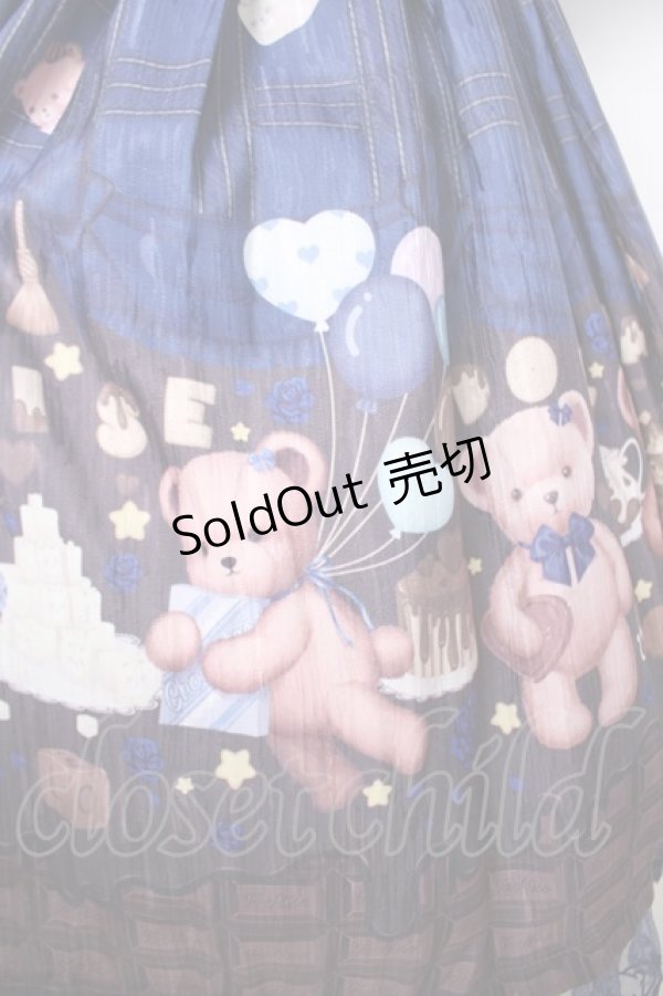 画像3: Doll Paradise / ベアプリントセーラーワンピースセット  紺 Y-26-03-24-077-LO-OP-SZ-ZY (3)