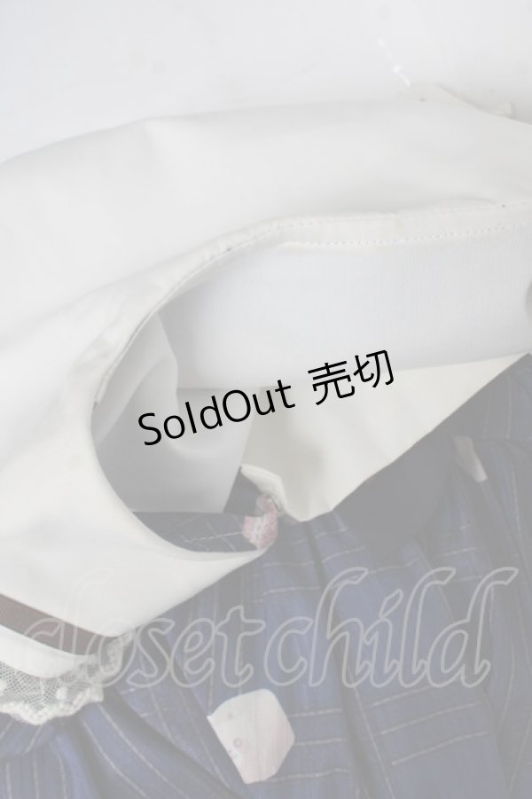 画像4: Doll Paradise / ベアプリントセーラーワンピースセット  紺 Y-26-03-24-077-LO-OP-SZ-ZY (4)