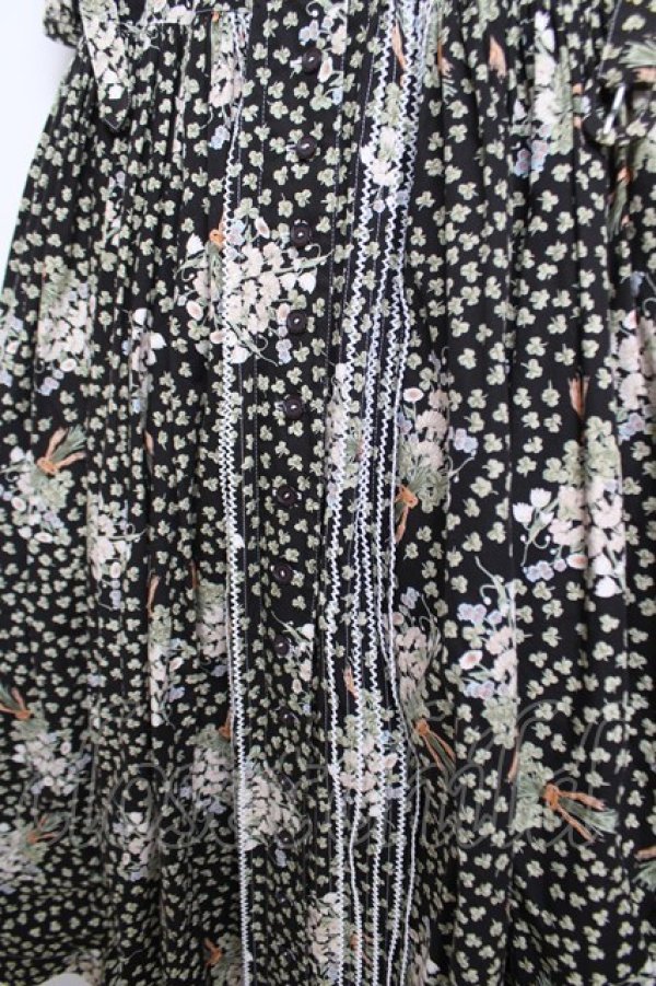 画像4: PINK HOUSE / クローバー&シロツメクサワンピース F ブラック Y-26-03-24-079-LO-OP-SZ-ZY (4)