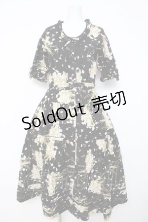 画像: WONDERFUL WORLD / ひな菊ワンピース F ブラック Y-26-03-24-080-LO-OP-SZ-ZY