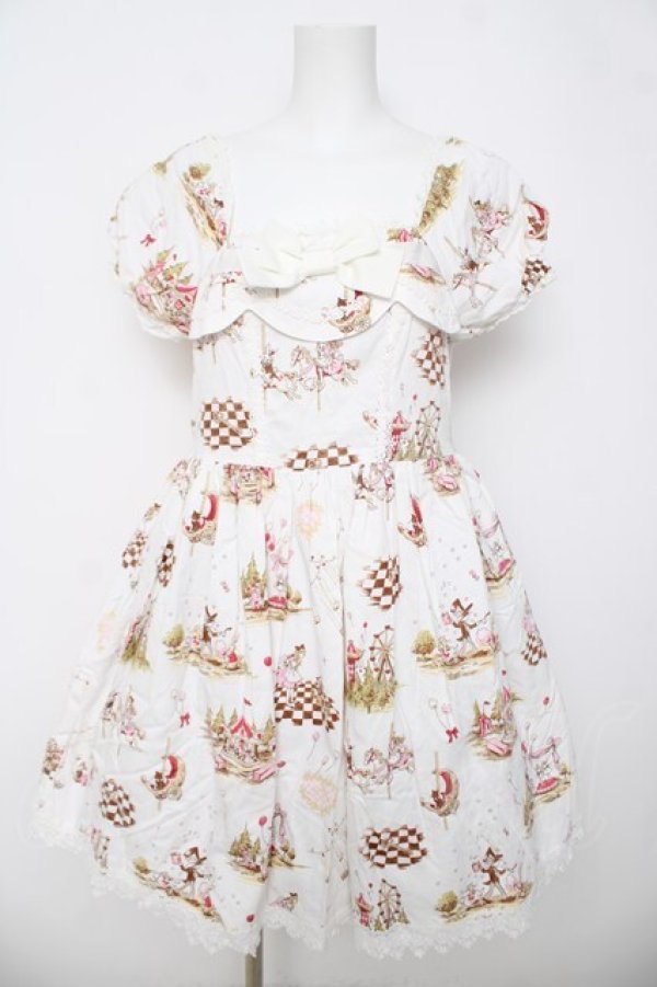 画像1: BABY, THE STARS SHINE BRIGHT / アリスinファンフェアワンピース  白 Y-26-03-24-082-BA-OP-SZ-ZY (1)