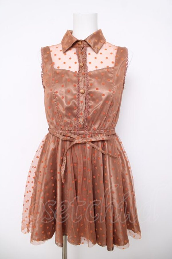 画像1: LIZ LISA / ドットワンピース  ブラウン Y-26-03-24-083-LO-OP-SZ-ZY (1)