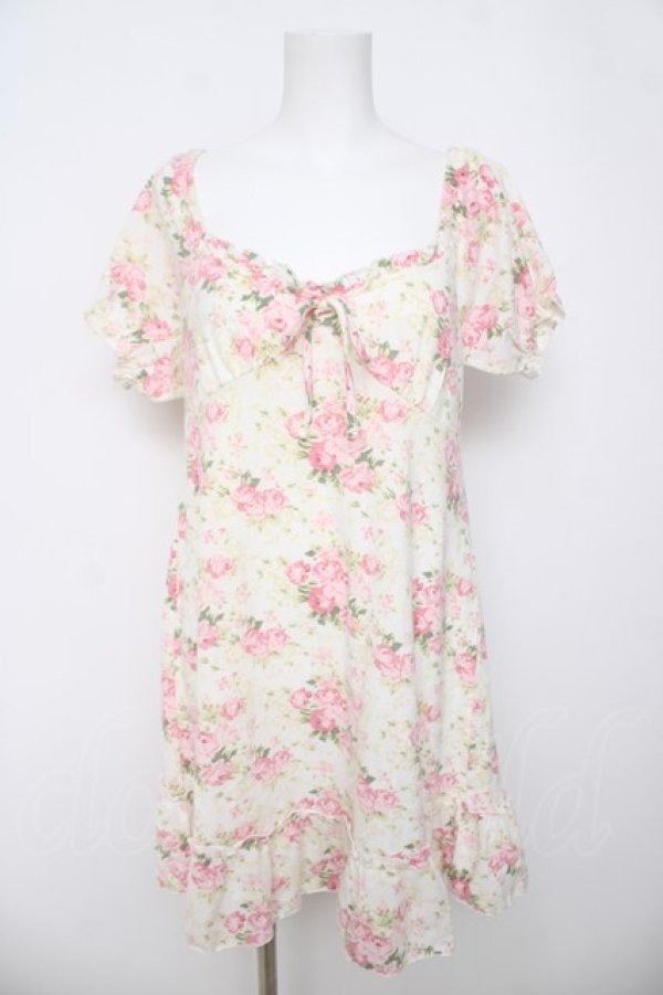 画像1: LIZ LISA / バラ起毛オフショルミニワンピ 0 オフ Y-26-03-24-091-LO-OP-SZ-ZY (1)