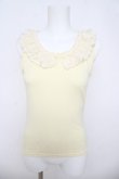 画像1: LIZ LISA / スカラップ襟タンクトップ 0 イエロー Y-26-03-24-012-LO-TO-SZ-ZY (1)