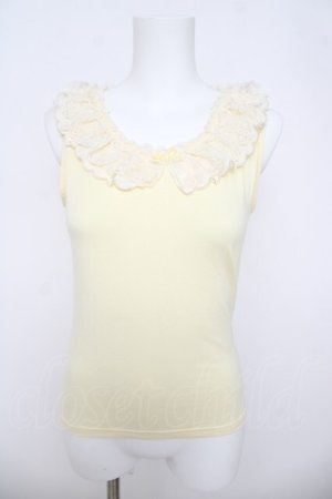 画像: LIZ LISA / スカラップ襟タンクトップ 0 イエロー Y-26-03-24-012-LO-TO-SZ-ZY