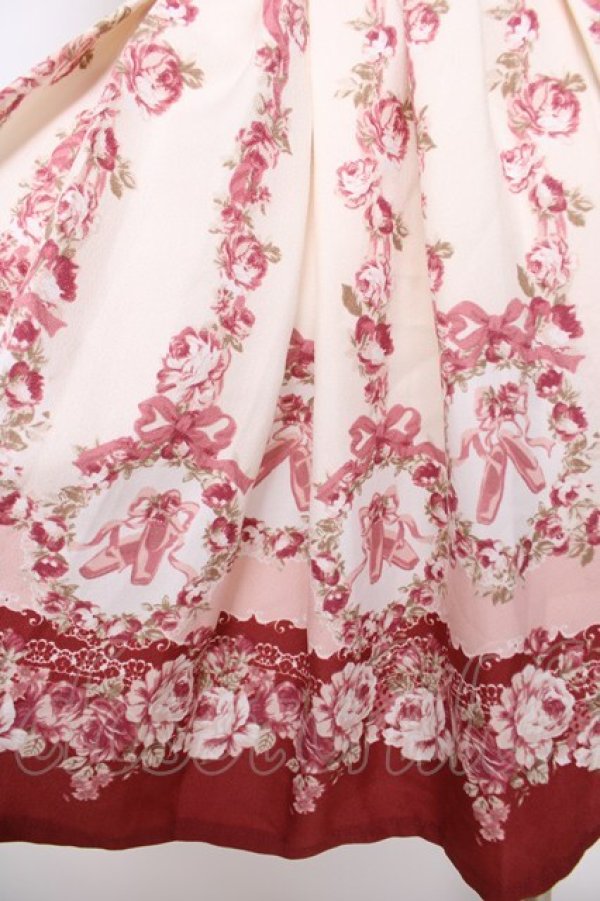 画像3: LIZ LISA / トゥシューズラビット柄ワンピース 0 オフ/ワイン Y-26-03-24-094-LO-OP-SZ-ZY (3)