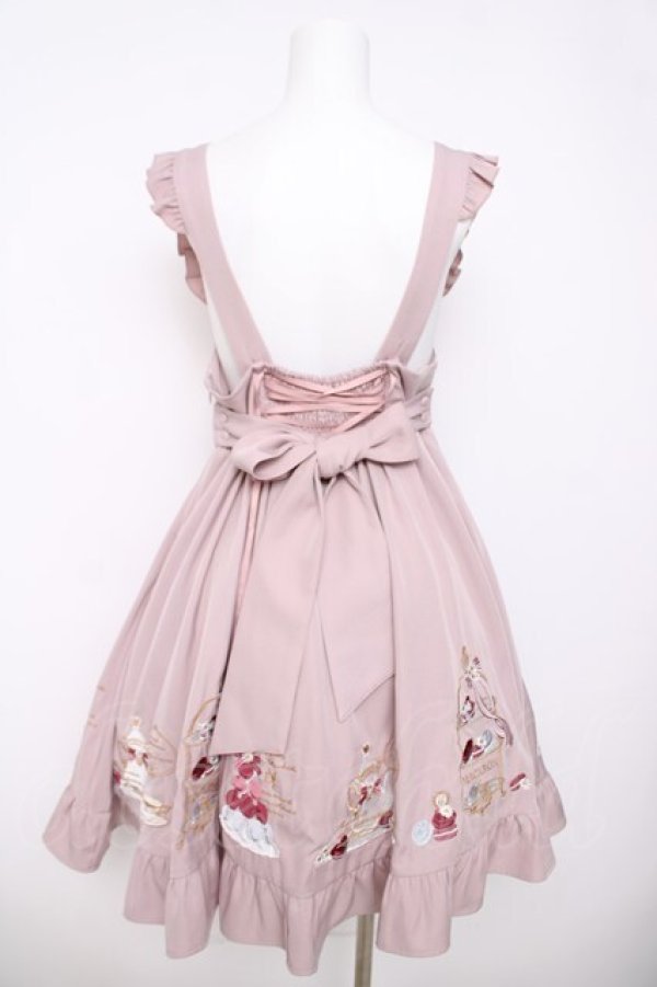 画像2: Amavel / Macaron Teapartyジャンパースカート F ピンク Y-26-03-24-096-CA-OP-SZ-ZY (2)