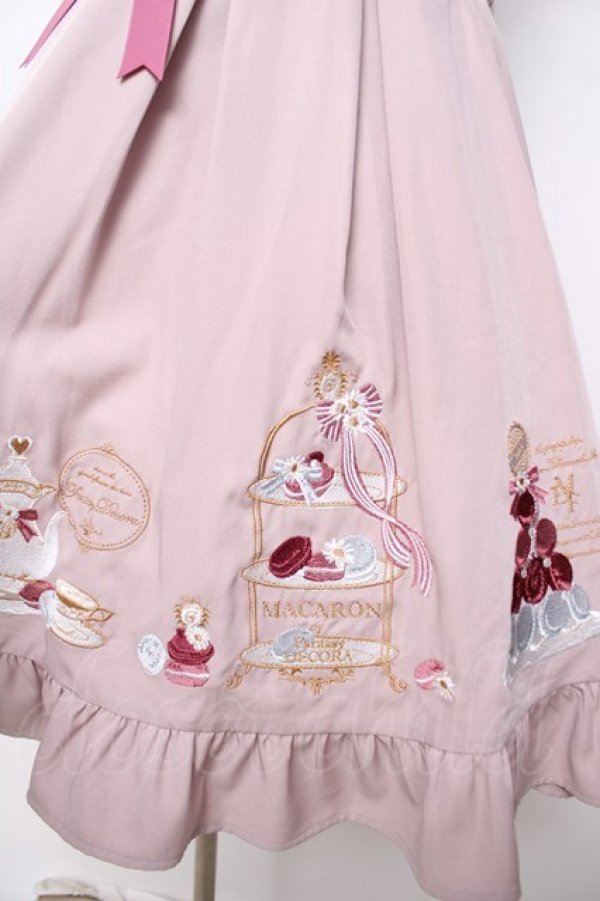 画像4: Amavel / Macaron Teapartyジャンパースカート F ピンク Y-26-03-24-096-CA-OP-SZ-ZY (4)