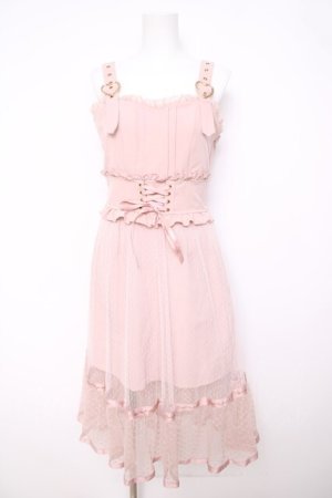 画像: LIZ LISA / ドットメッシュチュールジャンスカ 0 ピンク Y-26-03-24-100-LO-OP-SZ-ZY