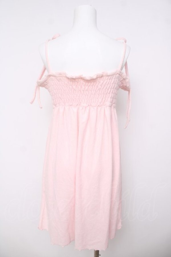 画像2: TRALALA / 肩リボンシャーリングキャミワンピース 0 ピンク Y-26-03-24-102-LO-OP-SZ-ZY (2)