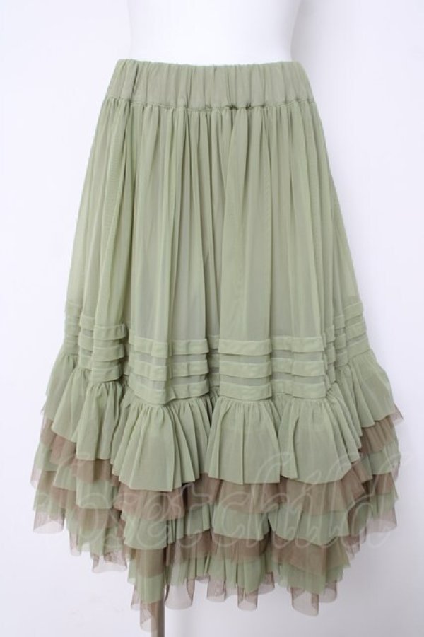 画像1: Juliette et Justine / Petale de rose Skirt F ミントグリーン Y-26-03-24-104-CL-SK-SZ-ZY (1)
