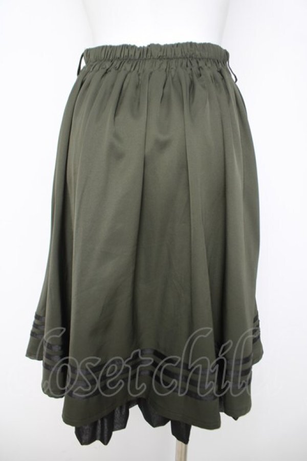 画像2: axes femme / ミリタリー風ミニスカート  カーキ Y-26-03-24-107-AX-SK-SZ-ZY (2)