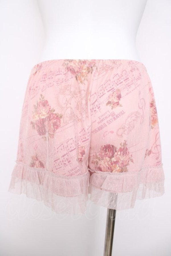 画像2: LIZ LISA / プリント入りペチパンツ 0 ピンク Y-26-03-24-111-LO-PA-SZ-ZY (2)