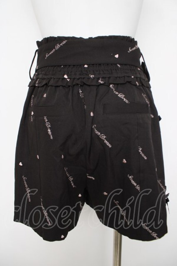 画像2: LIZ LISA / メッセージキュロットパンツ 0 黒 Y-26-03-24-112-LO-PA-SZ-ZY (2)