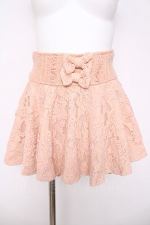 画像: LIZ LISA / バラ起毛レーススカパン 0 ピンク Y-26-03-24-114-LO-PA-SZ-ZY