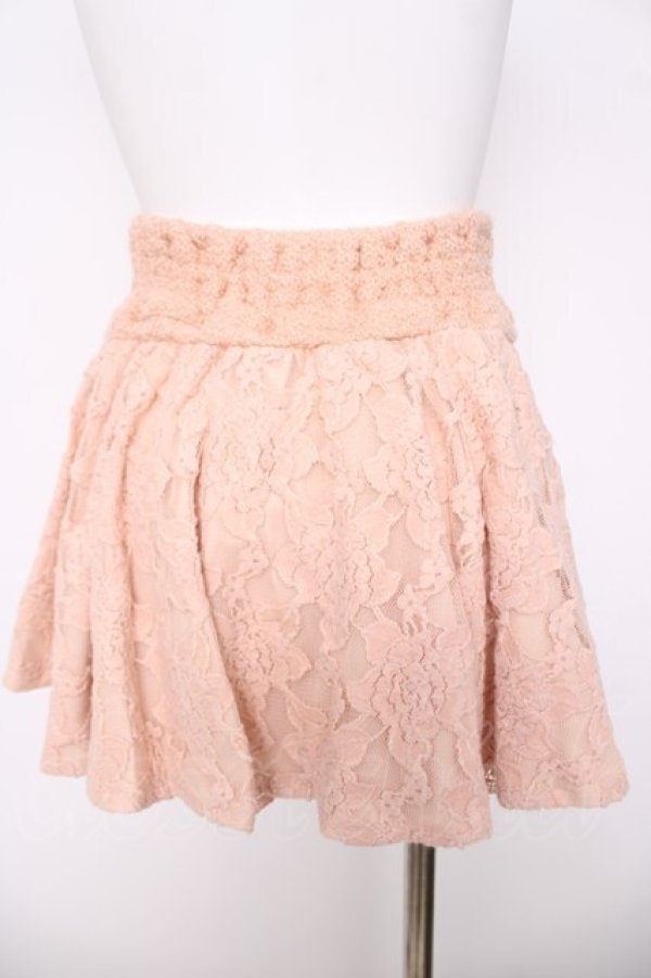 画像2: LIZ LISA / バラ起毛レーススカパン 0 ピンク Y-26-03-24-114-LO-PA-SZ-ZY (2)
