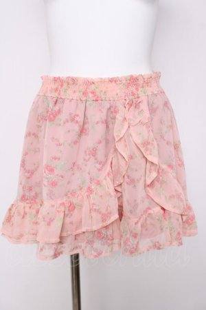 画像: LIZ LISA / 花柄フリルミニスカート 0 ピンク Y-26-03-24-122-LO-SK-SZ-ZY